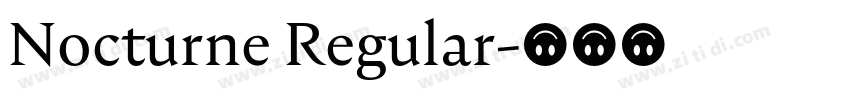 Nocturne Regular字体转换